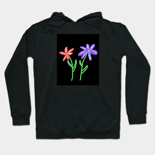 Neon Flowers Hoodie